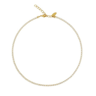 Mini Zara Necklace Crystal Gold