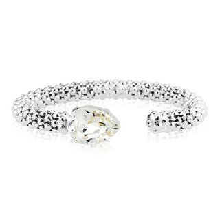 Classic Rope Bracelet Crystal Rhodium