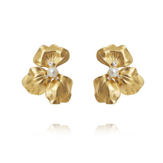 Gaura Earrings Pearl Gold