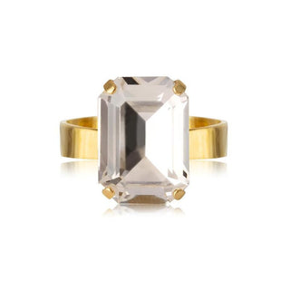 Lydia Ring Crystal Gold