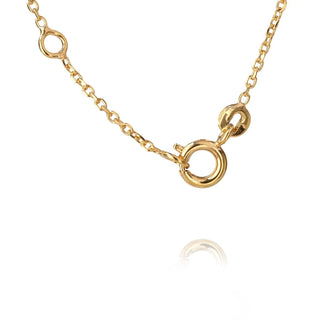 Mini Drop Necklace Crystal Gold