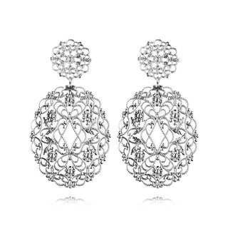 Zandra Earrings Rhodium