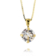 Caroline Svedbom Petite Stud Necklace Crystal Gold